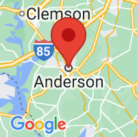 Map of  Anderson SC US